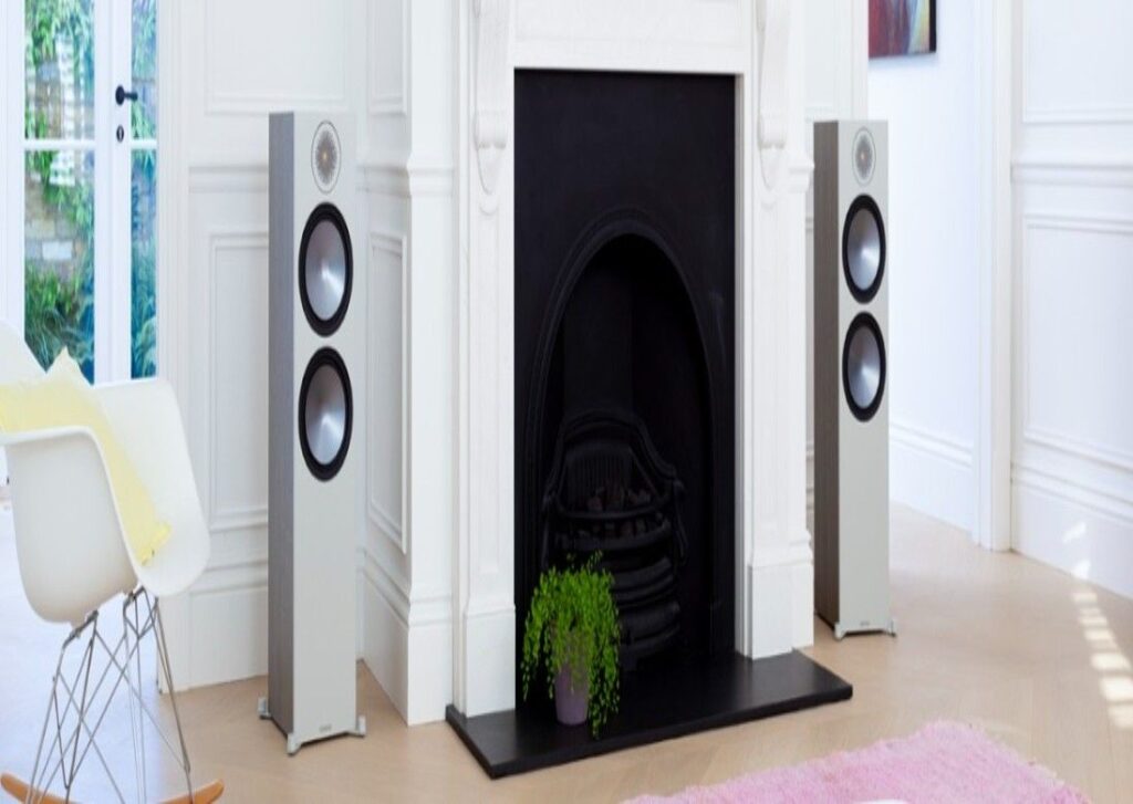 Floor standing Speakers Pair Urban Grey banner.