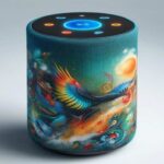 Art and Sound Bluetooth speaker that combines visual and audio elements.