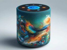 Art and Sound Bluetooth speaker that combines visual and audio elements.