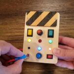 wooden led busy board