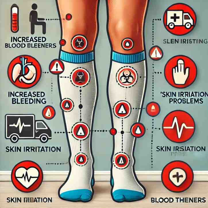 potential risks of wearing compression socks